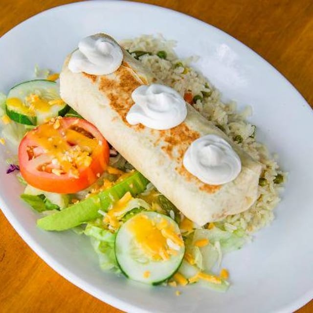 Grilled Chicken Chimichanga.